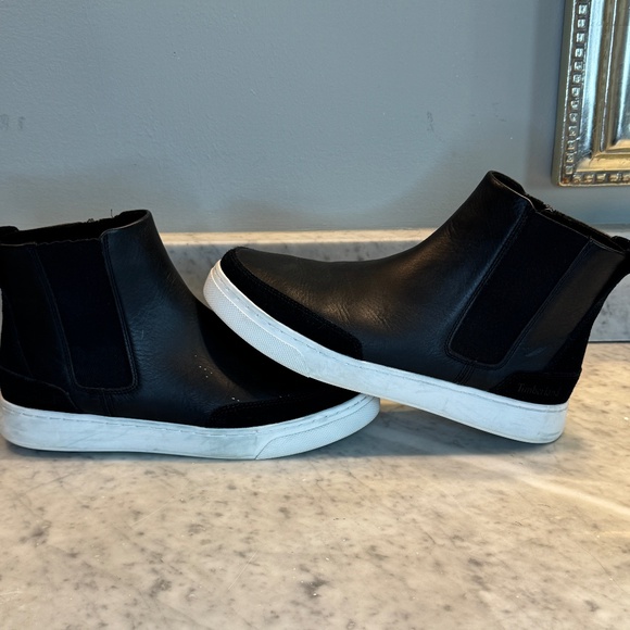 Timberland Atlanta Green Chelsea Sneaker Boots – Black Full Grain – Women’s 9 - Picture 2 of 3